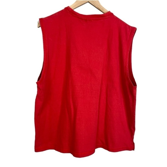 Vintage 1997 Pro Edge NBA Chicago Bulls Men’s Sleeveless Red Graphic Shirt - Picture 4 of 4